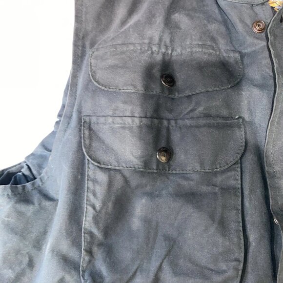 Australian Stockmans Oilskins Feathertop Vest Mens XL Brown Lined Utility Chore - Picture 5 of 10